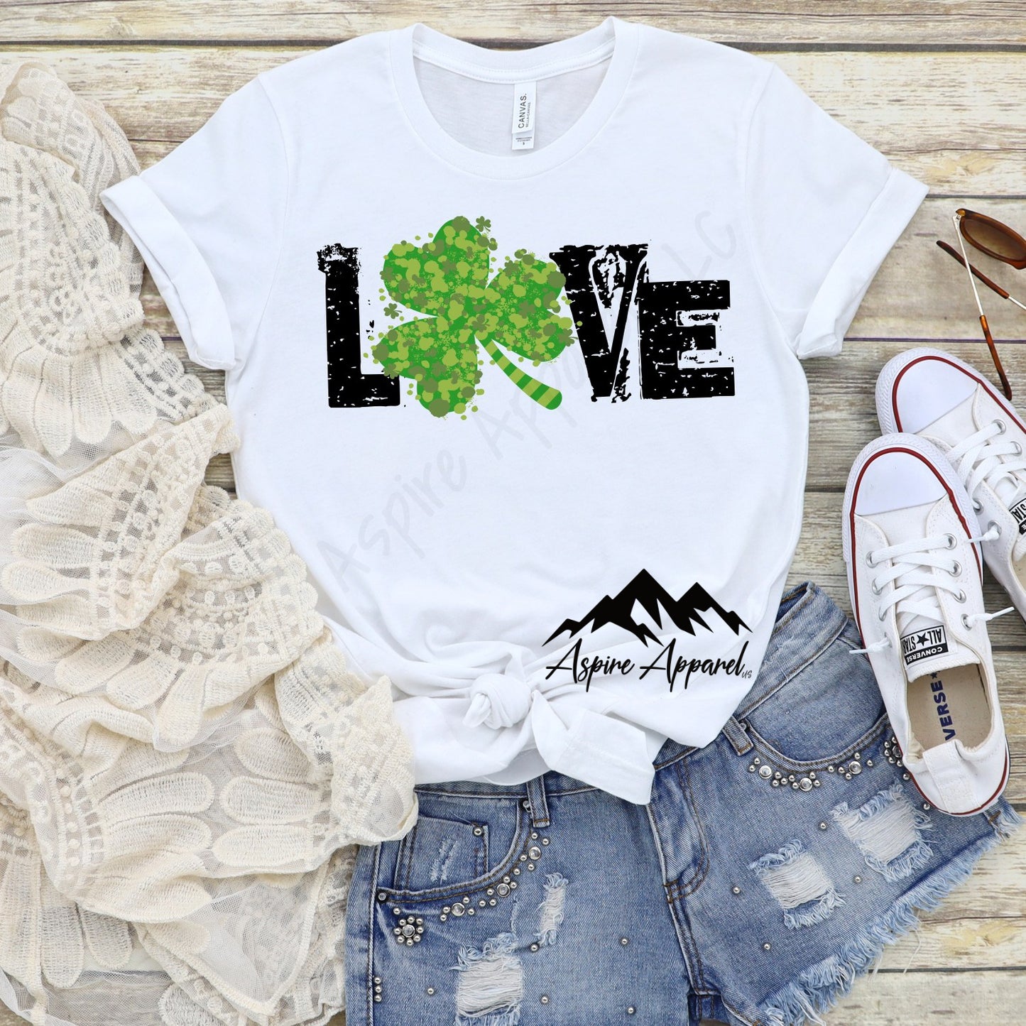LOVE with Shamrock - Build Your Own Shirt